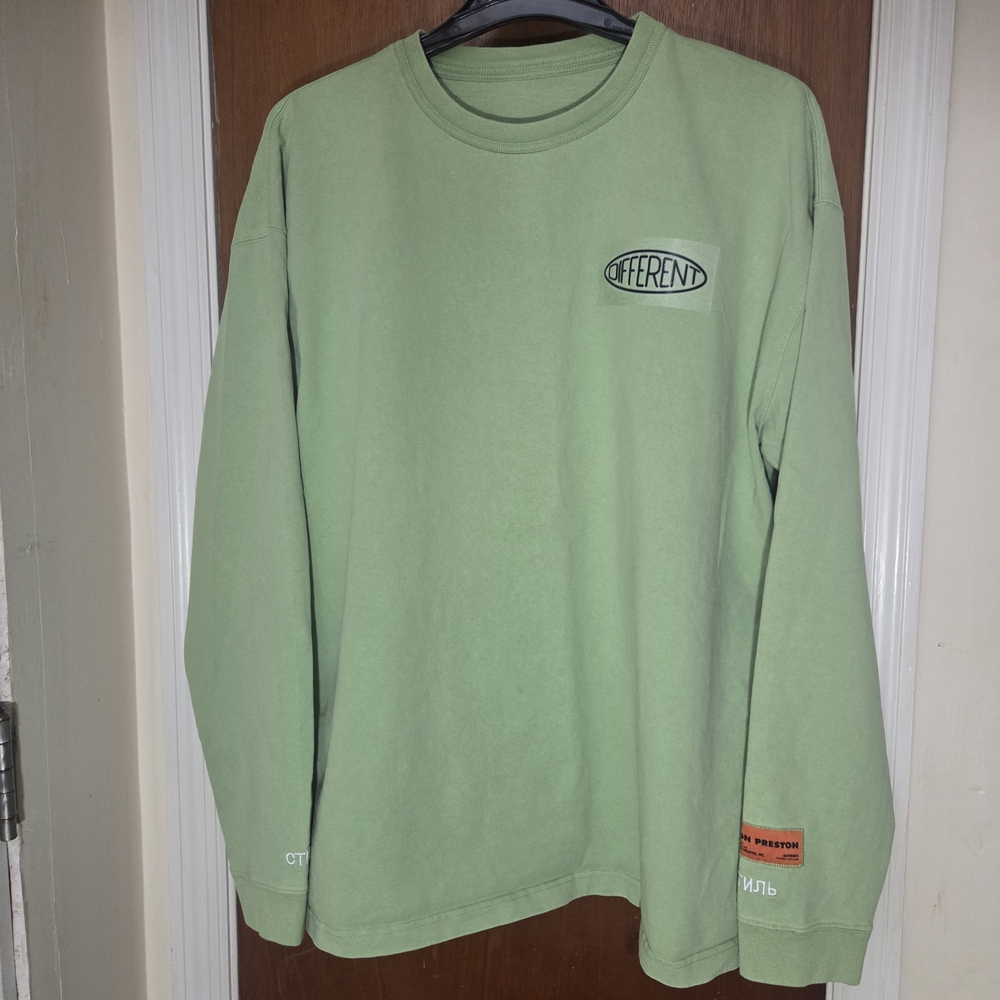 Heron Preston Green Long Sleeve Tee